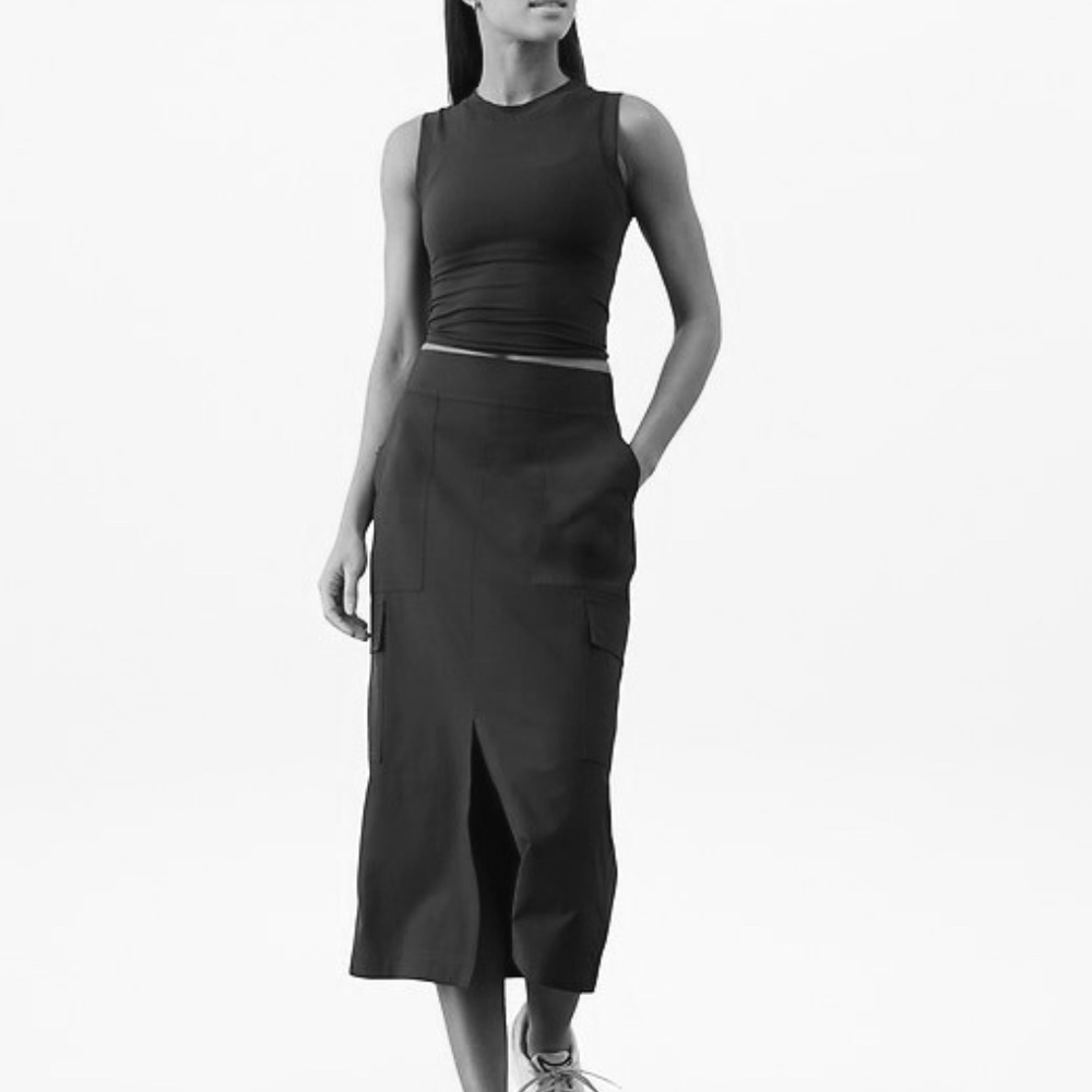 Athleta Brooklyn Heights Cargo MIDI Skirt